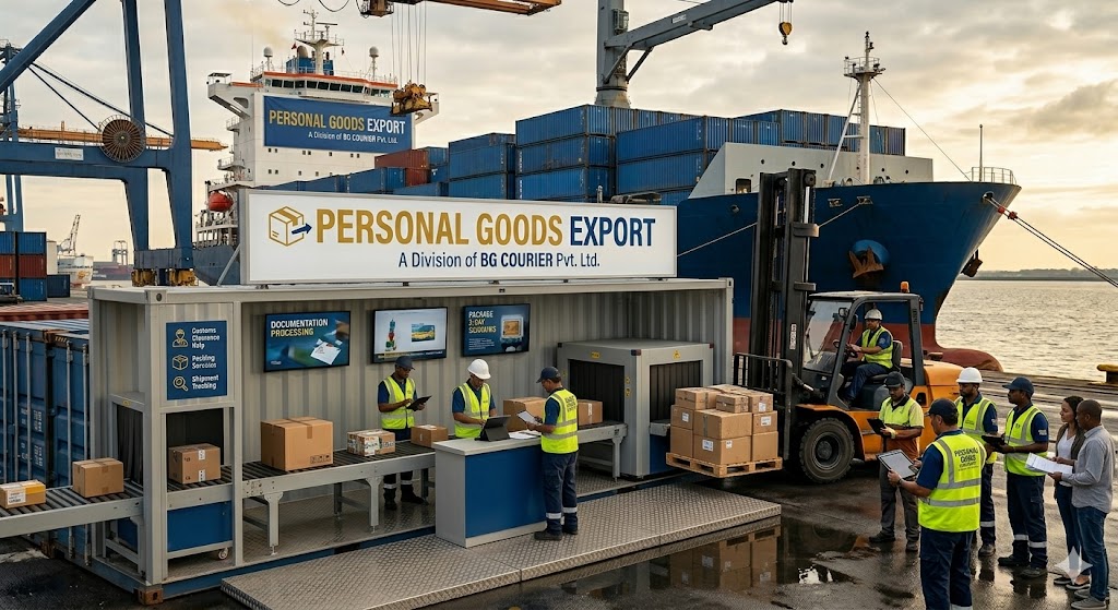 PERSONAL GOODS EXPORT — courier service
